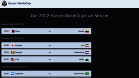 What Soccerworldcup.me website looked like in 2022 (1 year ago)