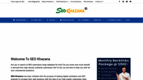 What Seokhazana.com website looked like in 2022 (1 year ago)