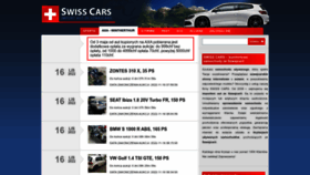 What Swisscars.pl website looked like in 2022 (1 year ago)