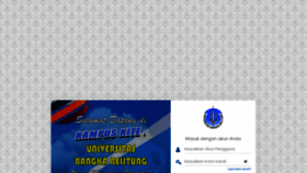 What Siakad.ubb.ac.id website looked like in 2022 (1 year ago)