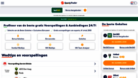 What Sportytrader.nl website looked like in 2022 (1 year ago)