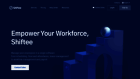 What Shiftee.io website looked like in 2022 (2 years ago)