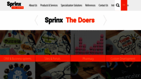 What Sprinx.cz website looked like in 2022 (1 year ago)