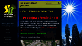 What Sbsport-jablonec.cz website looked like in 2022 (1 year ago)
