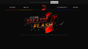 What Supersmashflash.com website looked like in 2022 (1 year ago)