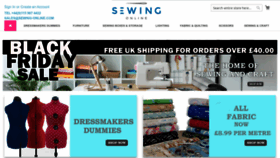 What Sewing-online.com website looked like in 2022 (1 year ago)