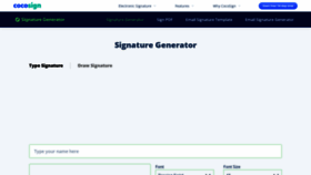 What Signature-generator.com website looked like in 2022 (1 year ago)