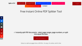 What Splitapdf.com website looked like in 2022 (1 year ago)