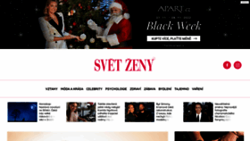 What Svetzeny.cz website looked like in 2022 (1 year ago)