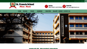 What Stfrancisranchi.in website looked like in 2022 (1 year ago)