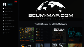 What Scum-map.com website looked like in 2022 (1 year ago)