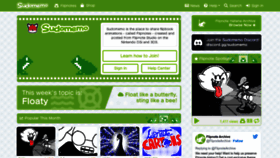 What Sudomemo.net website looked like in 2022 (1 year ago)