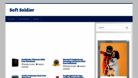 What Softsoldier.com website looked like in 2022 (1 year ago)