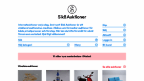 What Sikoauktioner.se website looked like in 2022 (1 year ago)