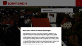 What Schwaikheim.de website looked like in 2022 (1 year ago)