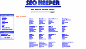 What Seokeeper.com website looked like in 2022 (1 year ago)