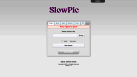 What Slowpic.xyz website looked like in 2022 (1 year ago)