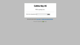 What Shopcollinskey.com website looked like in 2022 (1 year ago)