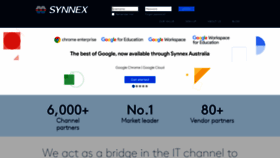 What Synnex.com.au website looked like in 2022 (1 year ago)