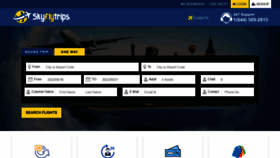 What Skyflytrips.com website looked like in 2022 (1 year ago)