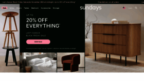 What Sundays-company.com website looked like in 2022 (1 year ago)