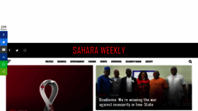 What Saharaweeklyng.com website looked like in 2022 (1 year ago)