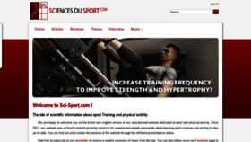 What Sci-sport.com website looked like in 2022 (1 year ago)