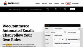 What Shopmagic.app website looked like in 2022 (2 years ago)