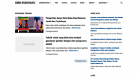 What Senibudayaku.com website looked like in 2022 (1 year ago)