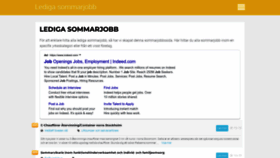 What Sommarjobbsverige.se website looked like in 2022 (1 year ago)