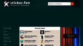 What Sticker.fan website looked like in 2022 (1 year ago)