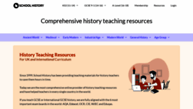 What Schoolhistory.co.uk website looked like in 2022 (1 year ago)