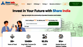 What Shareindia.com website looked like in 2022 (1 year ago)