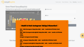 What Sosyalbayiniz.net website looked like in 2022 (1 year ago)