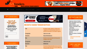 What Sa-tenders.co.za website looked like in 2022 (1 year ago)