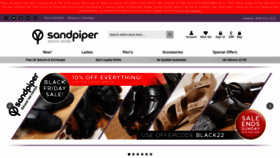 What Sandpipershoes.com website looked like in 2022 (1 year ago)