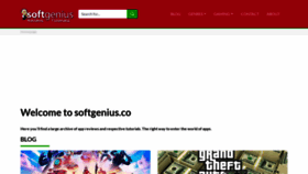 What Softgenius.co website looked like in 2022 (1 year ago)