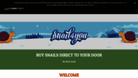 What Snails4you.com website looked like in 2022 (1 year ago)
