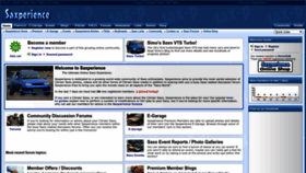 What Saxperience.com website looked like in 2022 (1 year ago)