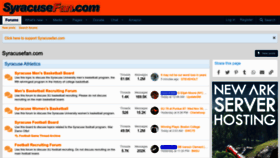 What Syracusefan.com website looked like in 2022 (1 year ago)