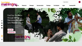 What Syromalabarmatrimony.org website looked like in 2022 (1 year ago)
