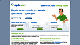 What Surfersam.com website looked like in 2022 (1 year ago)