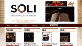 What Stewardshipoflife.org website looked like in 2022 (1 year ago)