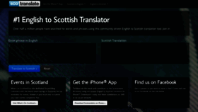 What Scotranslate.com website looked like in 2022 (1 year ago)