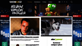 What Showbiz.cz website looked like in 2022 (1 year ago)