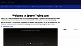 What Speechtyping.com website looked like in 2022 (1 year ago)