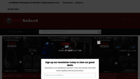 What Soundselect.co.za website looked like in 2022 (1 year ago)