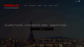 What Sunhotels.net website looked like in 2022 (1 year ago)