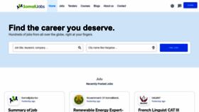 What Somalijobs.net website looked like in 2022 (1 year ago)