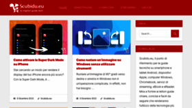 What Scubidu.eu website looked like in 2022 (1 year ago)